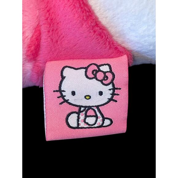 2013 Sanrio Hello Kitty Pink Wave Stripe Dress and Bow 16" Stuffed Plush Doll - Picture 5 of 6